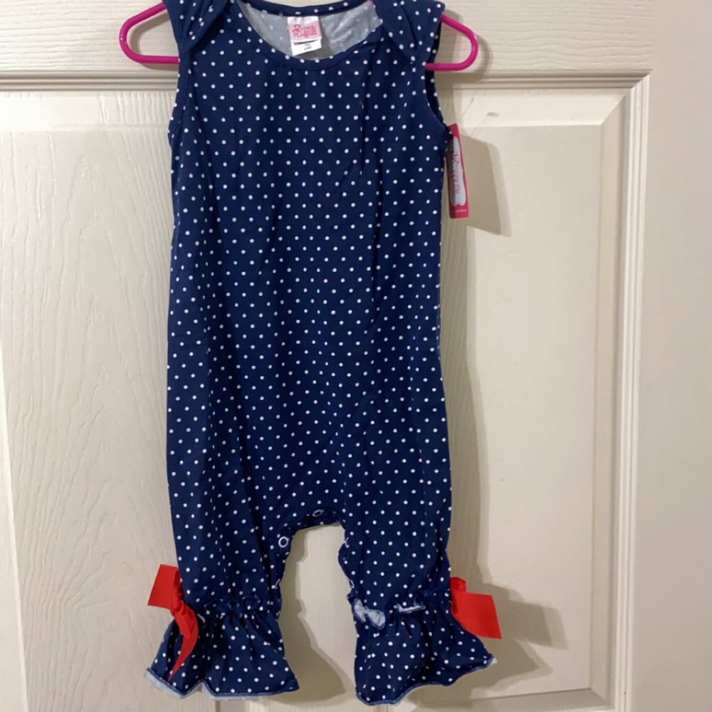 Ricrac and ruffles 24 month nwt romper
